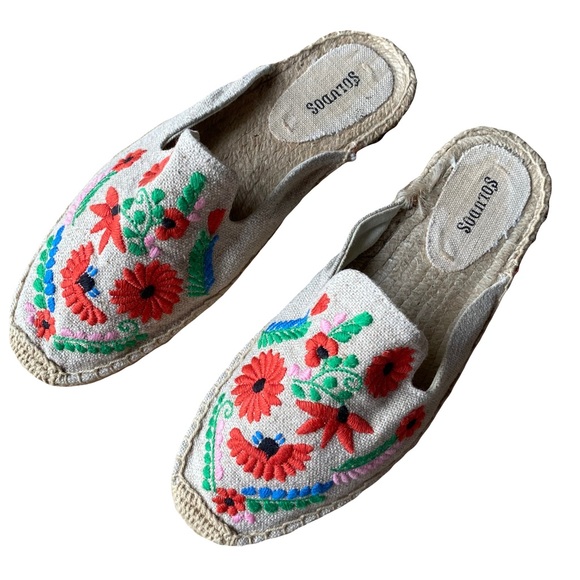 Soludos Shoes - Soludos Ibiza Embroidered Mule Slides